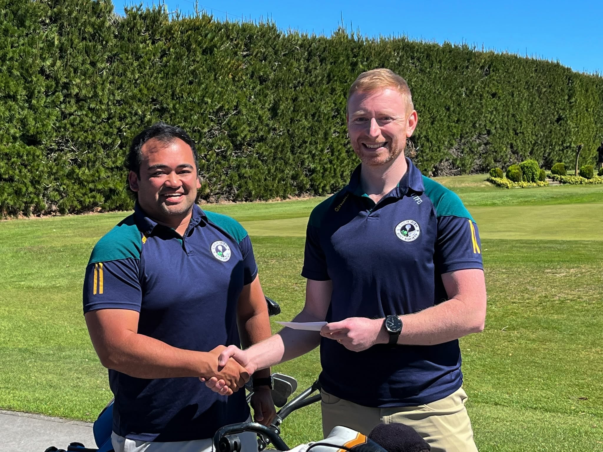 Christchurch Irish Golf Society players at a club event