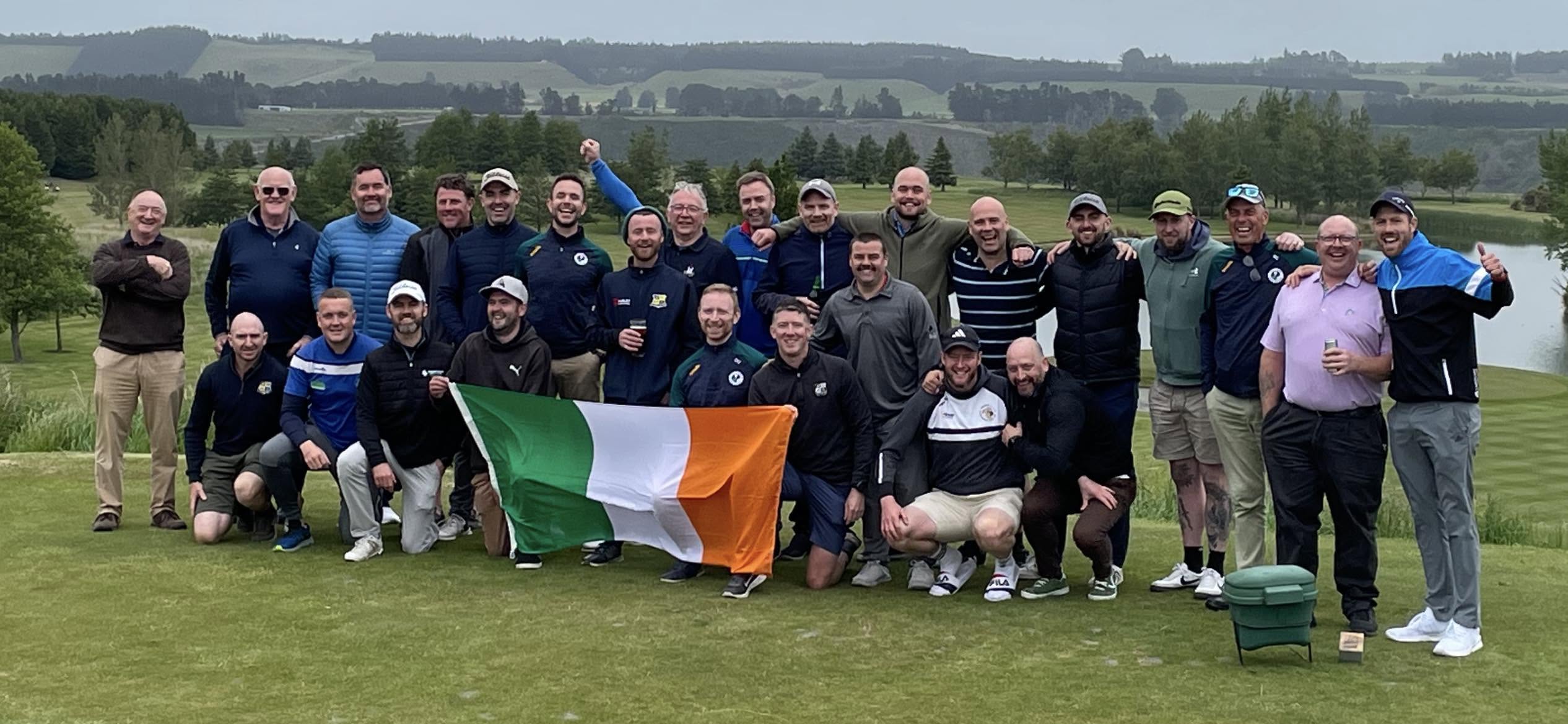 Christchurch Irish Golf Society players at a club event