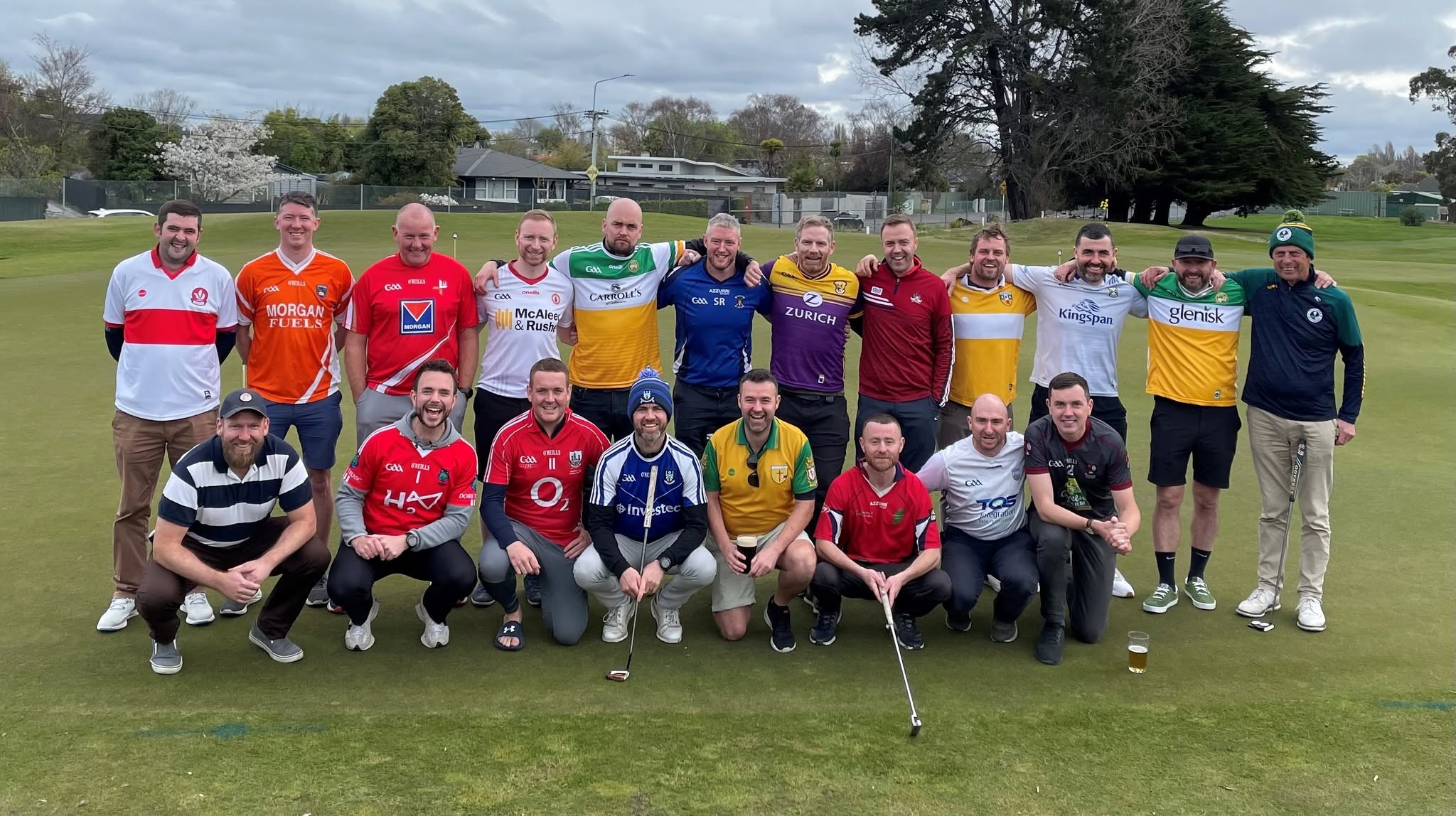 Christchurch Irish Golf Society players at a club event