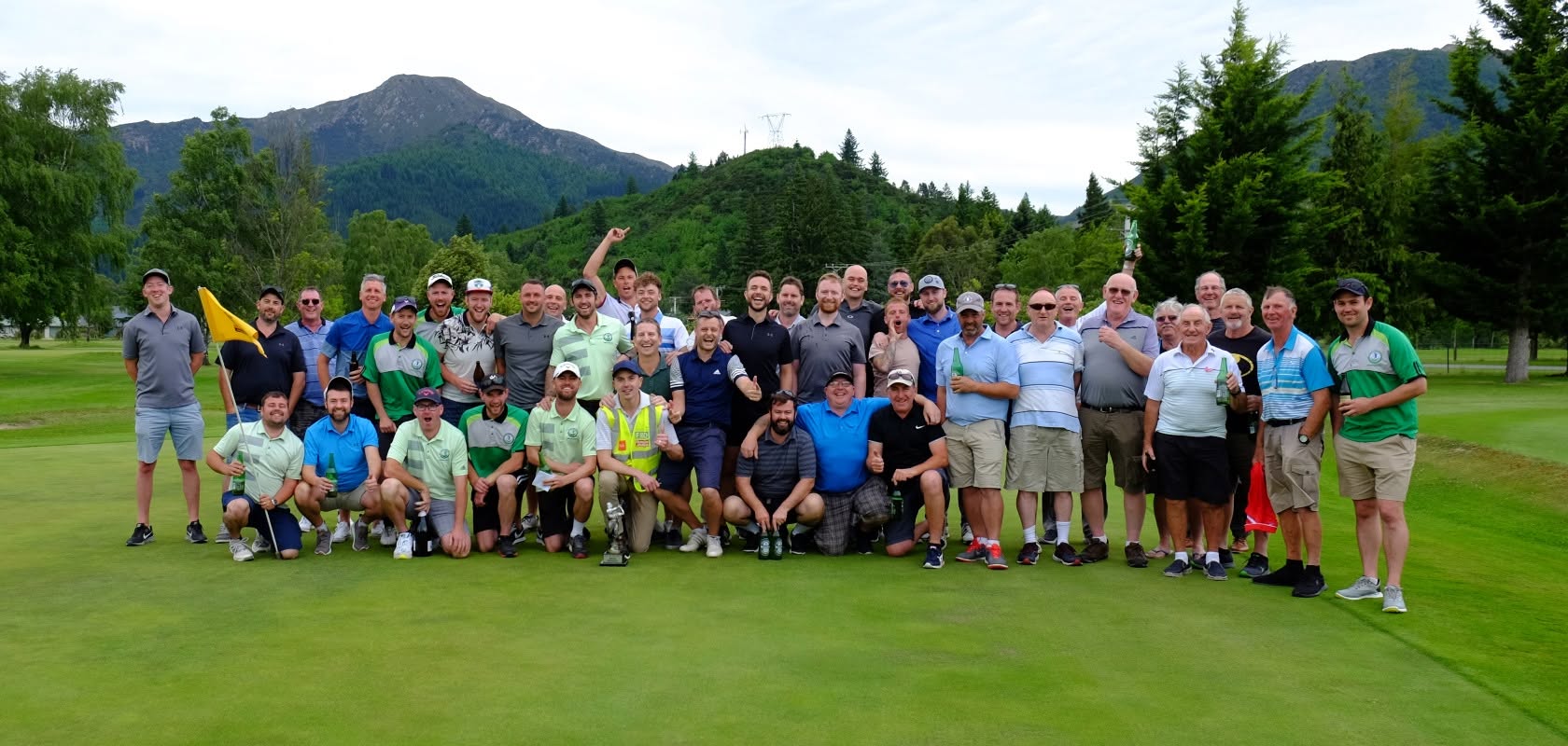 Christchurch Irish Golf Society players at a club event